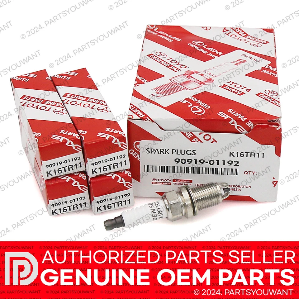 6P GENUINE For Toyota Corolla Tercel Paseo OEM 90919-01192 K16TR11 Spark Plug - Imagem 2 de 4