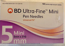 Simpli Universal Pen Needles 31G 5MM Mini Box of 90