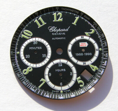 CHOPARD GENEVE AUTOMATIC 1000 MIGLIA 1988-98 ZIFFERBLATT DIAL SCHWARZ BLACK I081