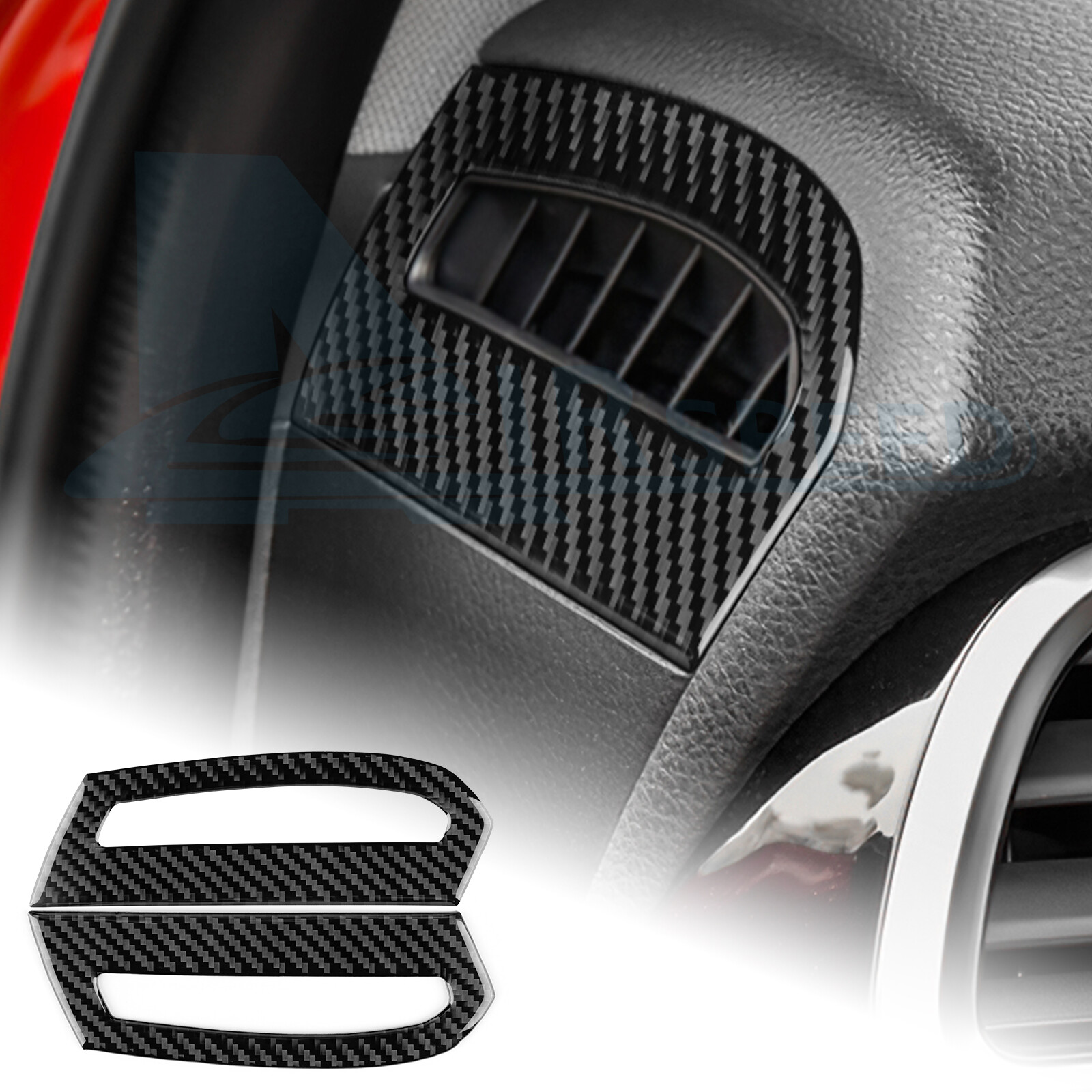 For Toyota Camry 2018-2024 Carbon Fiber Car Dashboard Side Air Vent Cover Trims