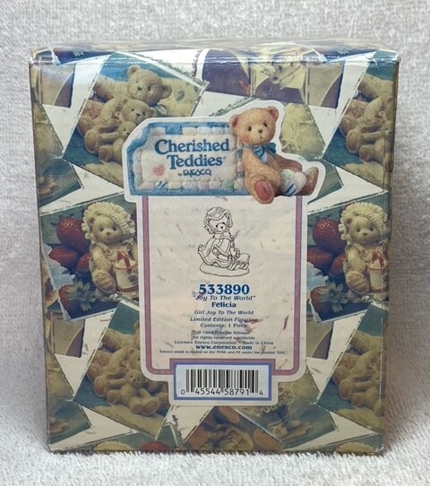 その他 Cherished Teddies 533890 Felicia Cherished Teddies - Felicia - 533890 - Joy to the World