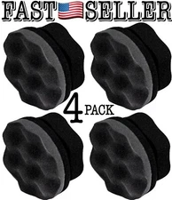 4-Pack Hex Grip Tire Dressing Applicator Car Detailing Tool Tire Shine Sponge