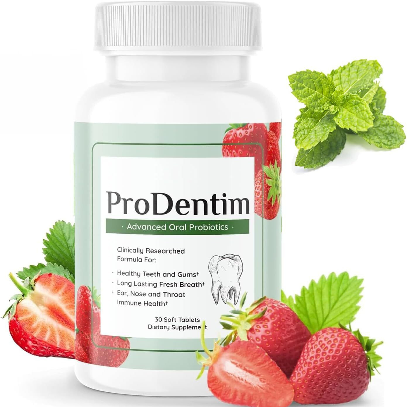 Prodentim Soft Tablets Chewable Probiotic For Gums Teeth (30 Tablets)