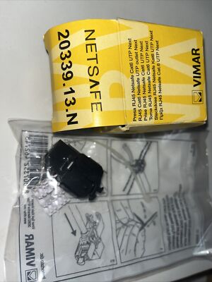 VIMAR Schalterprogramm 8007352464643 20339.13.N Telefondose Kat.6 Stecker RJ45 UP