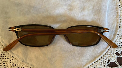 Gucci Unisex Sunglasses Case Glasses Leather Gold Bronze Velvet Interior GG Logo Gucci Bronze Soft Leather Sunglasses Velvet Eyeglasses Case  main image 3