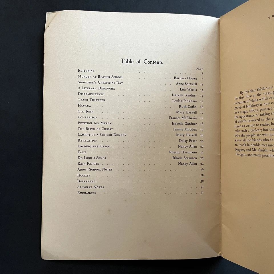 Beaver Country Day School Yearbook Log January 1930 Sports Photos Chestnut Hill - Image 4 of 4