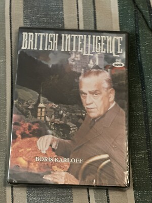 British Intelligence Starring Boris Karloff a Romance Thriller on DVD New