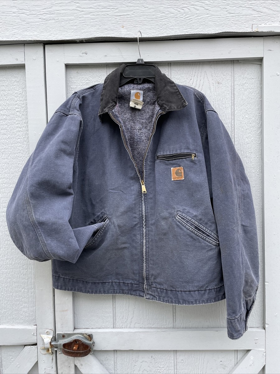 Vintage Rare Carhartt Detroit Jacket Blanket Lined J64PTL Sz XL