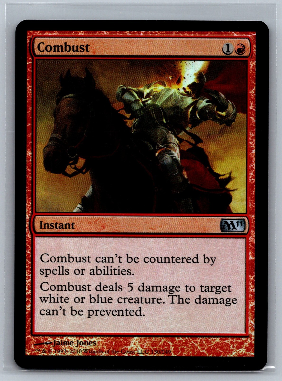 Magic The Gathering Magic 2011 Combust #130/249 Foil MTG TCG CCG M11