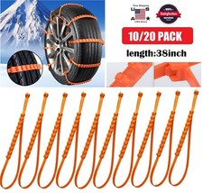 20 Anti-skid Universal Tire Chains Tendon For Winter Snow Mud Suv Car 38 Usa 20 Anti-skid Universal Tire Chains Tendon For Winter Snow Mud Suv Car 38 Usa