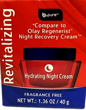 New B-PURE Hydrating Revitalizing Night Cream 1.36 oz/40g w/Vitamin E, B5, B3