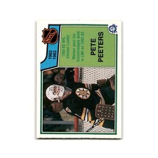 1983 O-Pee-Chee Pete Peeters Shutout Leaders #222