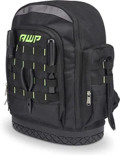 AWP Extreme Tool Backpack, Heavy-Duty Tool Bag with Padded Shoulder, Back, and W