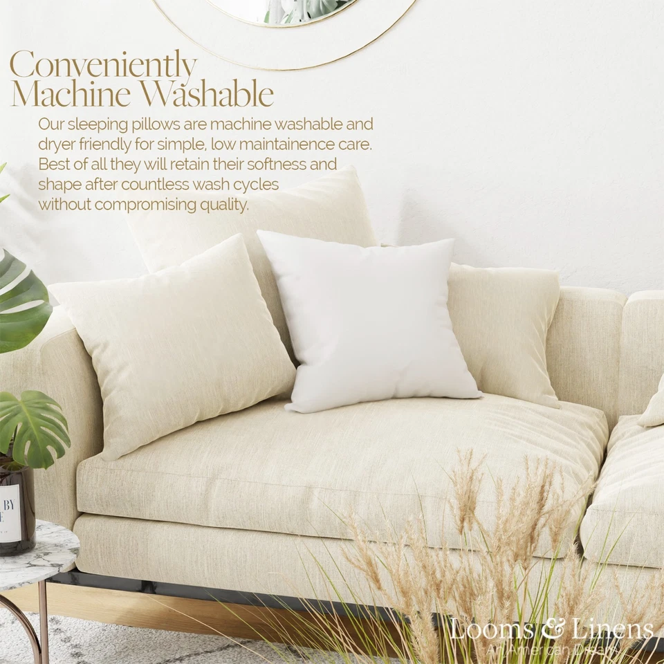 Throw Pillow Form Inserts Hypoallergenic Pillow Stuffing Made in USA Pack of 1 - Image 3 of 4