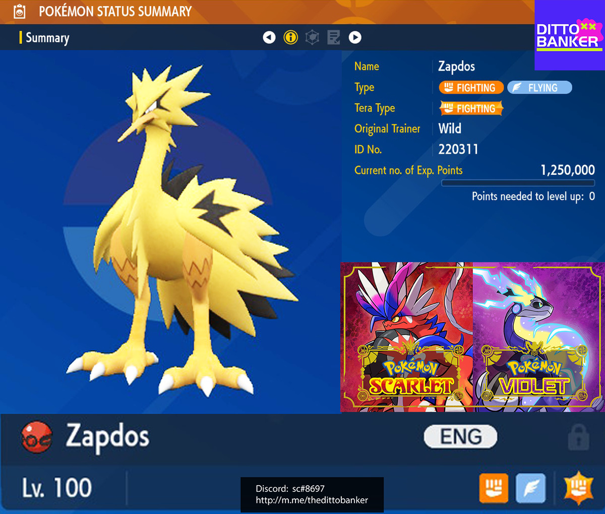 Ultra Shiny 6IV Galar ZAPDOS // Pokemon Sword and Shield // -  Israel