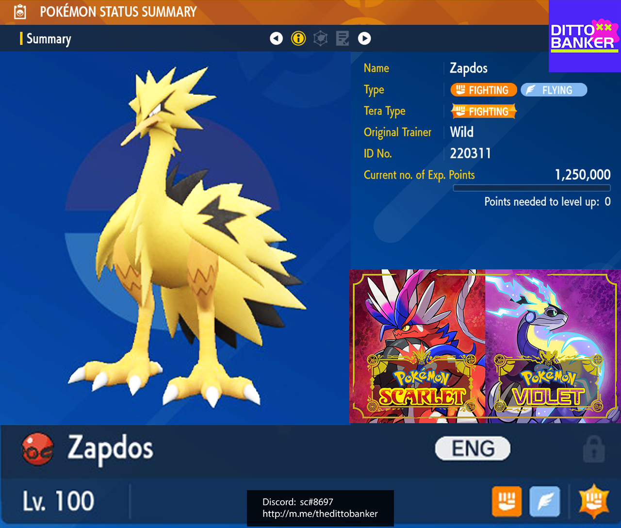 SV OU - Terablast Fighting Zapdos + Specs Gholdengo balance