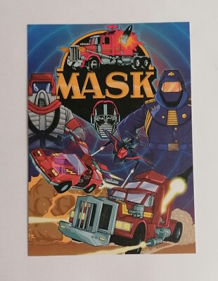 MASK   Postkarte - Retro, Cartoon, Mobile Armored Strike Kommand