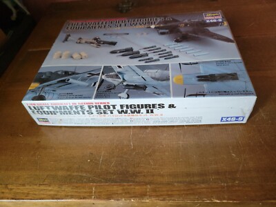 Set De Figurines Pilotes WWII 1/48 Hasegawa – 18 Pièces Aviation Japonaise, Allemande, US Et Britannique