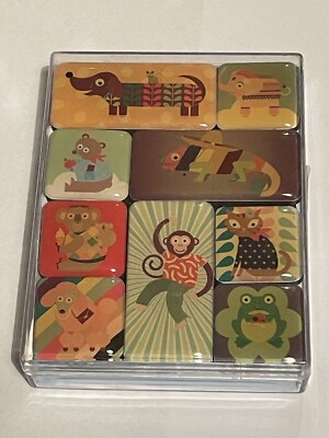 *BRANDNEU IN VERPACKUNG* Papierchase 'Zanimals' 9 Tiermagnete VERSANDKOSTENFREI UK *Lagerfüller*