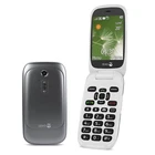 Doro Phone Easy 6520 (DFC-0050) Mobile Phone (Unlocked) Seniors Flip Fold Grey