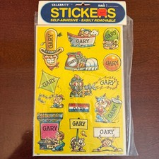 Vintage 1983 GARY Celebrity Stickers Sealed Mark I Name Stickers S521 USA Made