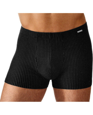 Ammann - Herren Retro Short ''Smart & Stripes''  schwarz   Organic-Cotton*  GOTS*