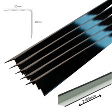 5Pcs Black Perimeter Suspended Ceiling Tile Wall Angle L Shape Trim 2400 x 20mm 