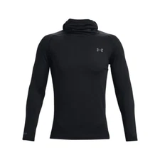 Under Armour 1365685 Men's UA ColdGear Base 3.0 Top Baselayer Hoodie, Black