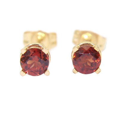 14 kt 14 Karat Gold Granat Ohrstecker
