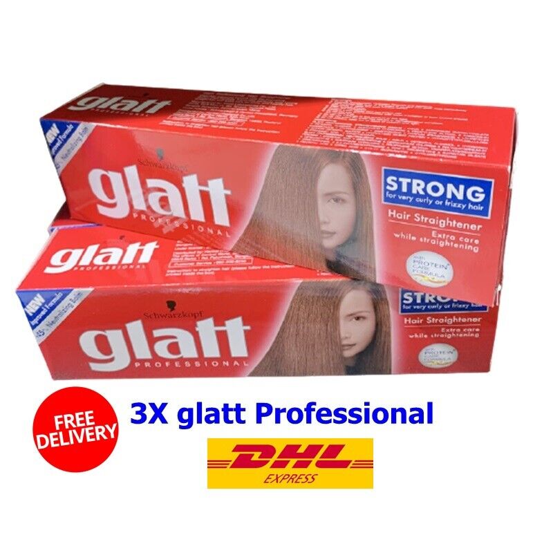 3x Hair Straightener GLATT Schwarzkopf Care Cream Very Curly Frizzy Hair  Strong 4015000621625 | eBay
