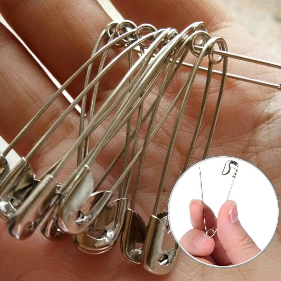 200 Stück Sicherheitsnadeln Safety Pins für Kunst Handwerk Nähzubehör Kleidung - Bild 4 von 4