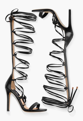 Sandalias de gladiador para mujer Onlymaker con cordones cruzados tacón alto con tiras - Imagen 18 de 23