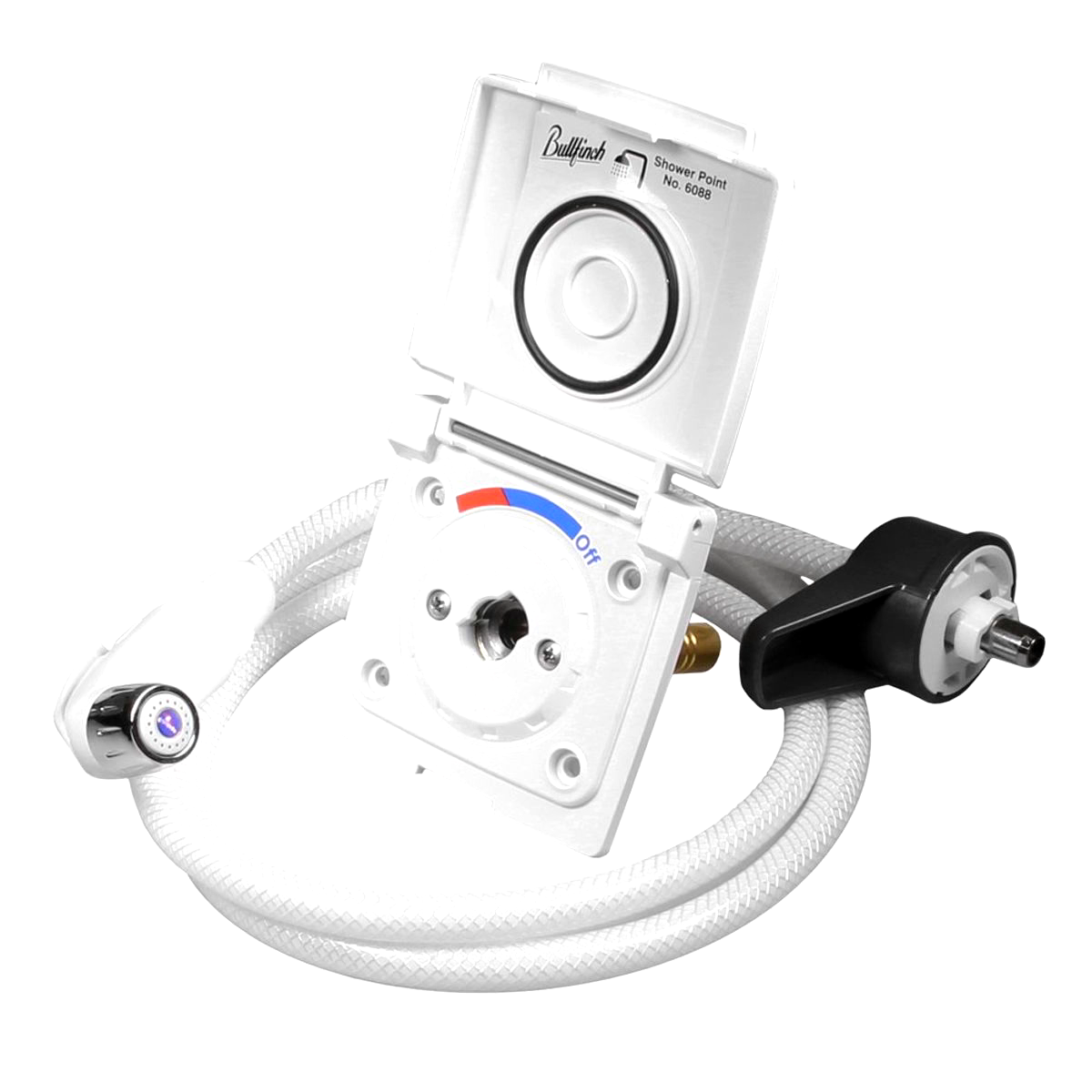 Muddy Paws External Dog shower for home, adjustable heat, external wall