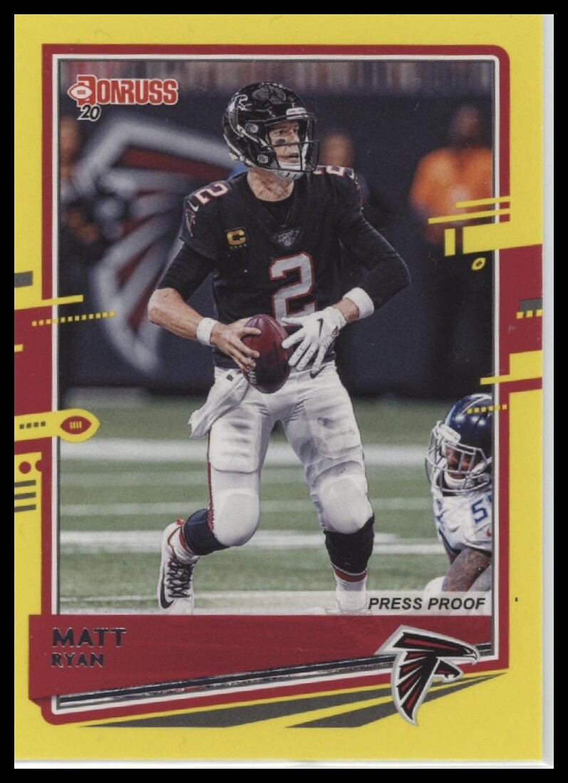 2020 Donruss #26 Matt Ryan Press Proof Yellow