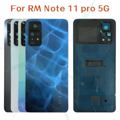 6.67'' For Xiaomi Redmi Note 11 Pro 5G Battery Cover Back Glass Door Camera lens