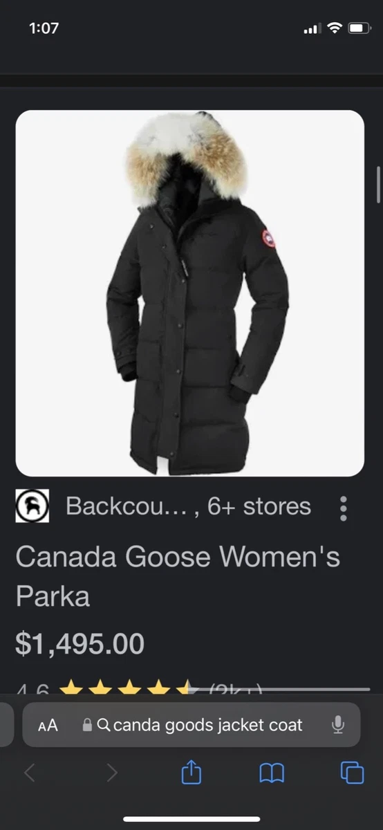 1 495 Canada Goose Women s Parka 3037L NWOT