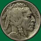 1919-D Buffalo Nickel Near Extremely Fine XF/VF++ Coin #28699