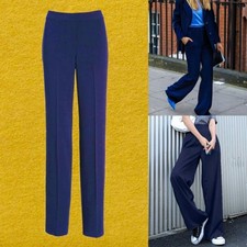 St. John Navy Straight Leg Slacks Size 10 NWT