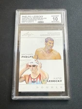 Michael Phelps / Katie Ledecky 2024 Leaf Dual Legend CCG 10 USA
