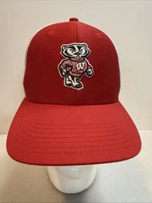 Wisconsin Badgers Youth Mesh Truck Hat Double Snap Back Cap New Without Tags