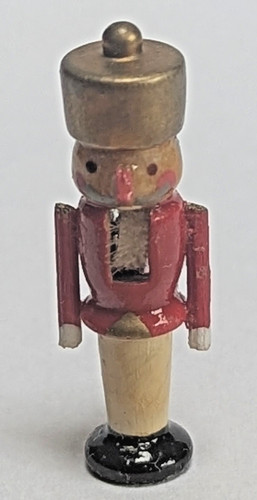 Werkstatten Flade Moveable Nutcracker ~1 inch Miniature Wooden Figurine Germany