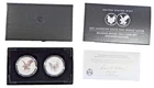 American Eagle 2021 1 Oz Silver Reverse Proof Two-Coin Set Designer Edition 21XJ
