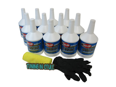Red Line Ester-Based High Performance Synthetic Motor Oil 5W30 Bundle of 12 QT