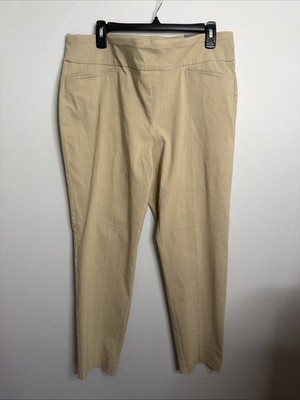 Van Heusen Women s 16 Stretch Extensible Slim Fit Beige Pull on Pant NWT