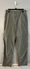 Exofficio Tan Insect Shield Convertible Zip Repellent Apparel Hiking Pants