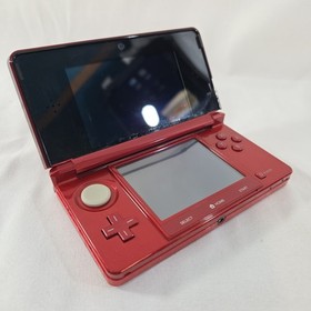 Nintendo 3DS Handheld System - Flame Red With Charger + 2GB SD CARD CTR-001