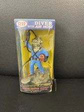 NEW old stock Vintage Penn Plax 1970s Diver with air Hose Aquarium Fish Tank 