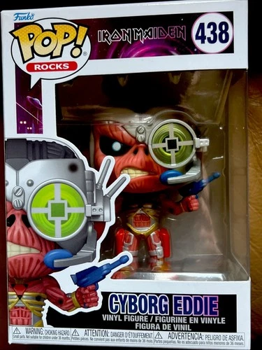 Iron Maiden FUNKO POP Rocks Iron Maiden Cyborg Eddie # Toy Vinyl Figure NEW 😎