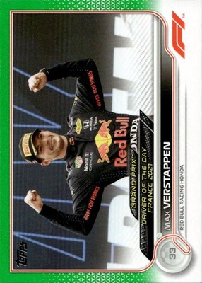 2022 Topps Formula 1 Formula 1 Grand Prix Max Verstappen #179 Green /75