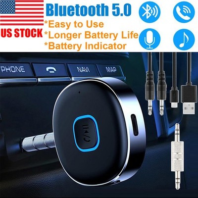 Wireless Bluetooth Receiver 3.5mm Aux Car Adapter Audio Receiver for Home Stereo